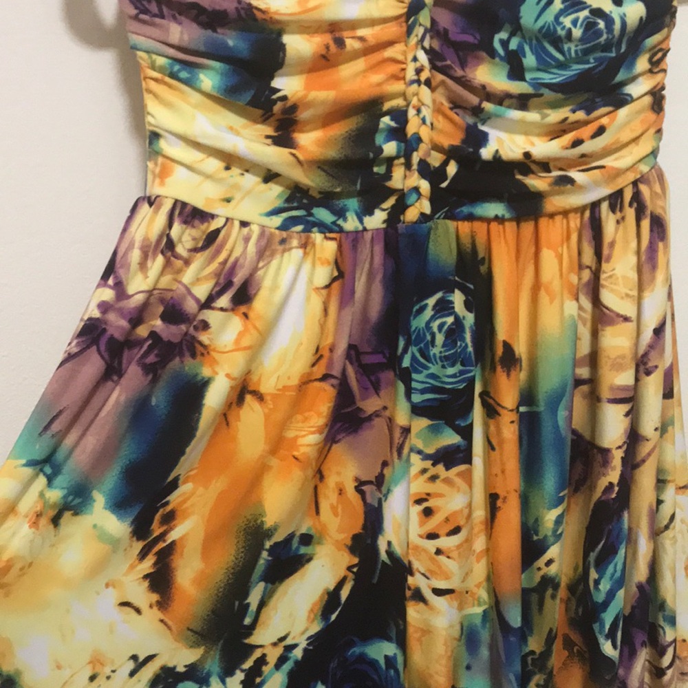 Strapless Floral Dress - Picture 3 of 3